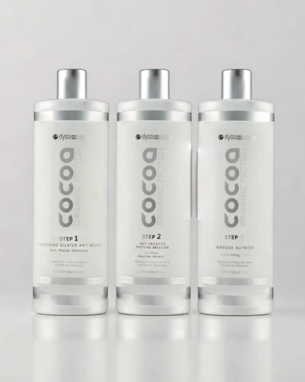 Kit Lissage Tanin Cocoa Organic Protéine - 3x1L Elyssa Cosmétiques