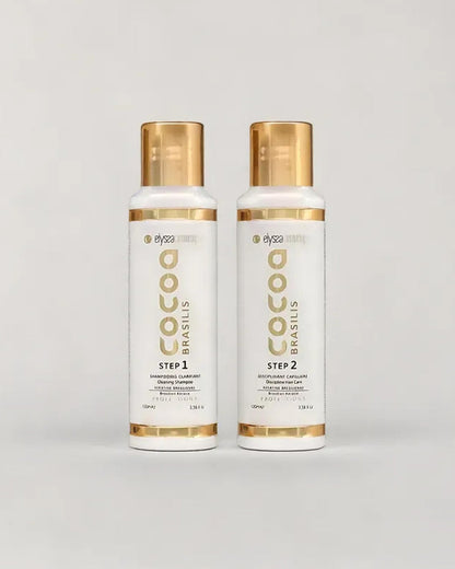 Mini Kit Lissage Brésilien Kératine & Shampoing Clarifiant Cocoa Brasilis - 2x100 ml Elyssa Cosmétiques