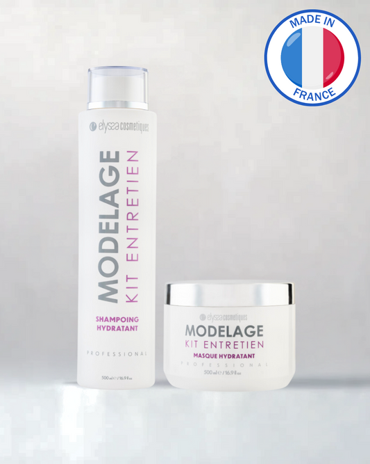 Kit Entretien Shampoing Sans Sulfate & Masque Cheveux Modelage - 500ml + 500ml